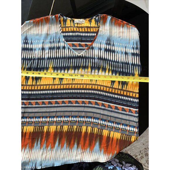 Live And Let Live Womens Multicolor Short Sleeve Top L Polyester Made In Vietnam - Picture 9 of 11